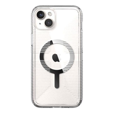 Speck Gemshell Grip + MagSafe - Etui do iPhone 15 Plus / iPhone 14 Plus (Clear / Chrome Finish) Speck Gemshell Grip + MagSafe - Etui do iPhone 15 Plus / iPhone 14 Plus (Clear / Chrome Finish)