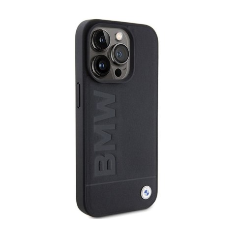 BMW Leather Hot Stamp - Etui iPhone 15 Pro (czarny) BMW Leather Hot Stamp - Etui iPhone 15 Pro (czarny)