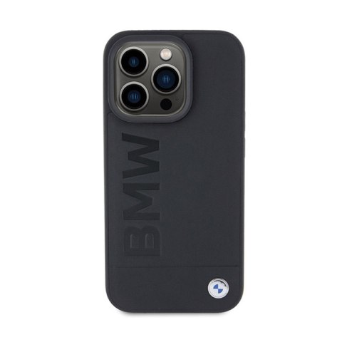 BMW Leather Hot Stamp MagSafe - Etui iPhone 15 Pro Max (Czarny) BMW Leather Hot Stamp MagSafe - Etui iPhone 15 Pro Max (Czarny)
