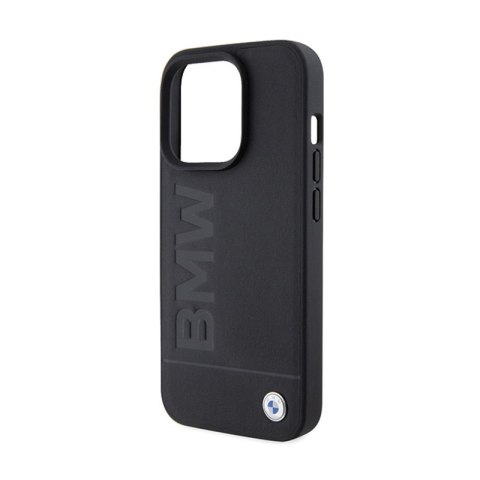 BMW Leather Hot Stamp MagSafe - Etui iPhone 15 Pro Max (Czarny) BMW Leather Hot Stamp MagSafe - Etui iPhone 15 Pro Max (Czarny)