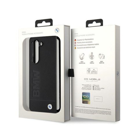 BMW Signature Logo Imprint - Etui Samsung Galaxy Z Fold 5 (czarny) BMW Signature Logo Imprint - Etui Samsung Galaxy Z Fold 5 (czarny)
