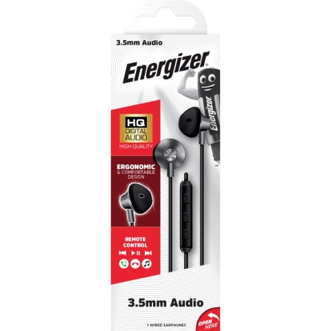 Energizer Classic UBA15 - Słuchawki przewodowe jack 3,5 mm (Czarny) Energizer Classic UBA15 - Słuchawki przewodowe jack 3,5 mm (Czarny)