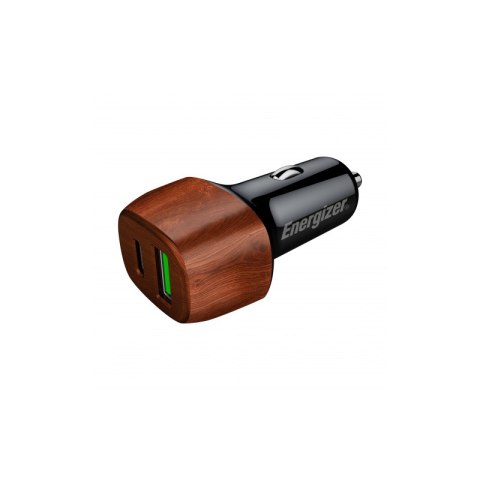 Energizer Ultimate - Ładowarka samochodowa USB-C & USB-A 38W PD + QC3.0 (Walnut) Energizer Ultimate - Ładowarka samochodowa USB-C & USB-A 38W PD + QC3.0 (Walnut)