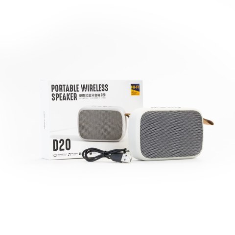 WEKOME D20 - Przenośny bezprzewodowy głośnik Bluetooth V5.0 (Biały) WEKOME D20 - Przenośny bezprzewodowy głośnik Bluetooth V5.0 (Biały)