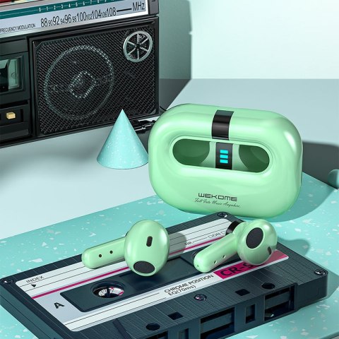 WEKOME VA06 Vanguard Series - Bezprzewodowe słuchawki Bluetooth V5.2 TWS z etui ładującym (Zielony) WEKOME VA06 Vanguard Series - Bezprzewodowe słuchawki Bluetooth V5.2 TWS z etui ładującym (Zielony)