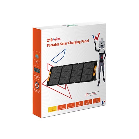Wonder Ws210 - Panel słoneczny / Ładowarka solarna 210W z wyjściem MC4 (Czarny) Wonder Ws210 - Panel słoneczny / Ładowarka solarna 210W z wyjściem MC4 (Czarny)