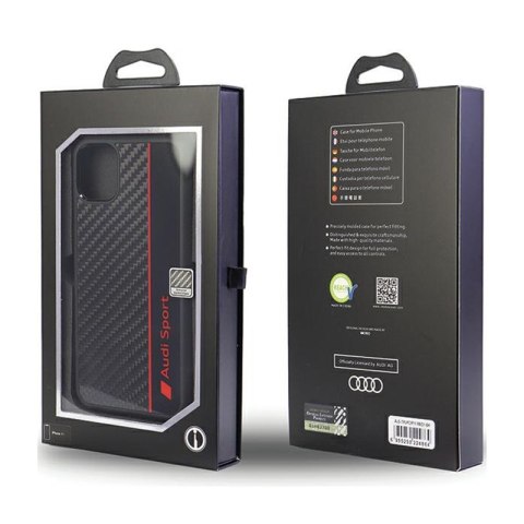 Audi Carbon Fiber Stripe - Etui iPhone 11 (Czarny) Audi Carbon Fiber Stripe - Etui iPhone 11 (Czarny)