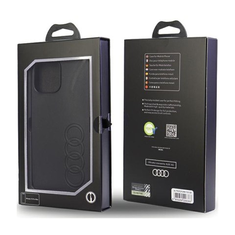 Audi Synthetic Leather - Etui iPhone 13 Pro Max (Czarny) Audi Synthetic Leather - Etui iPhone 13 Pro Max (Czarny)