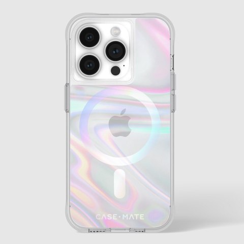 Case-Mate Soap Bubble MagSafe - Etui iPhone 15 Pro (Iridescent) Case-Mate Soap Bubble MagSafe - Etui iPhone 15 Pro (Iridescent)
