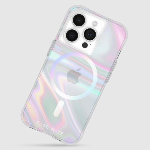 Case-Mate Soap Bubble MagSafe - Etui iPhone 15 Pro (Iridescent) Case-Mate Soap Bubble MagSafe - Etui iPhone 15 Pro (Iridescent)