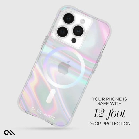Case-Mate Soap Bubble MagSafe - Etui iPhone 15 Pro (Iridescent) Case-Mate Soap Bubble MagSafe - Etui iPhone 15 Pro (Iridescent)