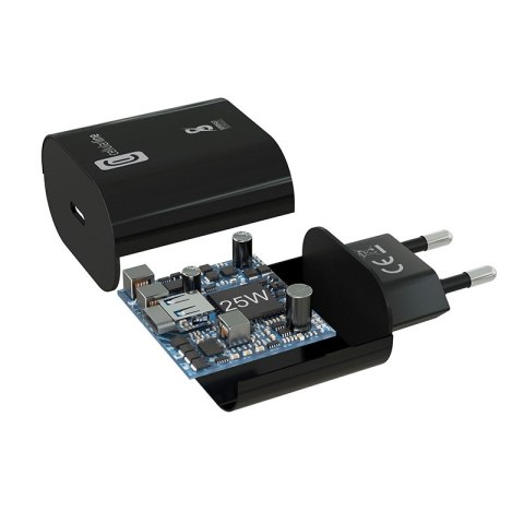 Cellularline - Ładowarka sieciowa USB-C Super Fast Charger 25W (Designed for Samsung) (czarny) Cellularline - Ładowarka sieciowa USB-C Super Fast Charger 25W (Designed for Samsung) (czarny)