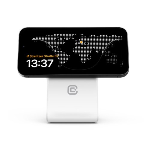 Crong MagSpot Pivot Stand - Ładowarka bezprzewodowa 3w1 z MagSafe do iPhone, Apple Watch i AirPods (biały) Crong MagSpot Pivot Stand - Ładowarka bezprzewodowa 3w1 z MagSafe do iPhone, Apple Watch i AirPods (biały)