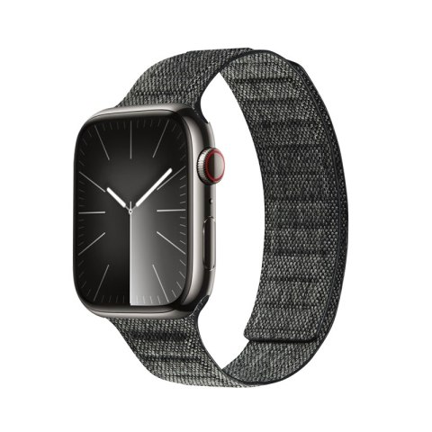 Crong Melange - Pasek magnetyczny do Apple Watch 44/45/46/49 mm (czarny melanż) Crong Melange - Pasek magnetyczny do Apple Watch 44/45/46/49 mm (czarny melanż)