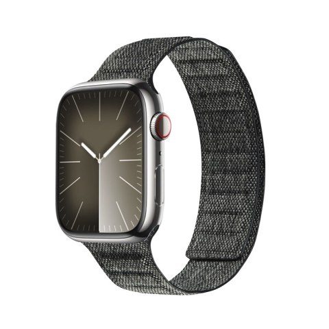 Crong Melange - Pasek magnetyczny do Apple Watch 44/45/46/49 mm (czarny melanż) Crong Melange - Pasek magnetyczny do Apple Watch 44/45/46/49 mm (czarny melanż)