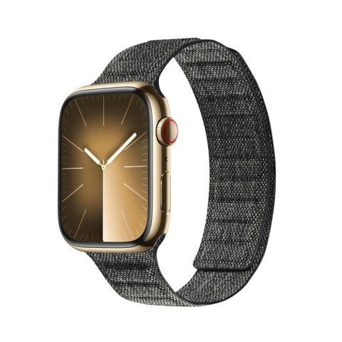 Crong Melange - Pasek magnetyczny do Apple Watch 44/45/46/49 mm (czarny melanż) Crong Melange - Pasek magnetyczny do Apple Watch 44/45/46/49 mm (czarny melanż)