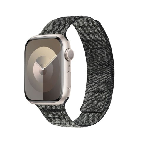 Crong Melange - Pasek magnetyczny do Apple Watch 44/45/46/49 mm (czarny melanż) Crong Melange - Pasek magnetyczny do Apple Watch 44/45/46/49 mm (czarny melanż)
