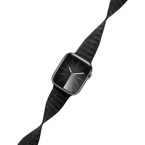 Crong Melange - Pasek magnetyczny do Apple Watch 44/45/46/49 mm (czarny melanż) Crong Melange - Pasek magnetyczny do Apple Watch 44/45/46/49 mm (czarny melanż)