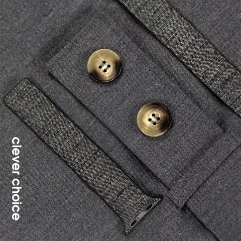 Crong Melange - Pasek magnetyczny do Apple Watch 44/45/46/49 mm (czarny melanż) Crong Melange - Pasek magnetyczny do Apple Watch 44/45/46/49 mm (czarny melanż)