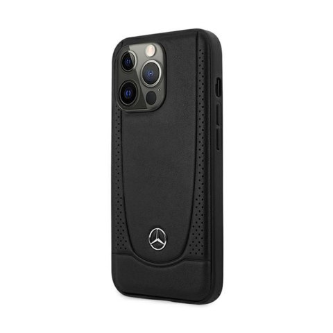 Mercedes Leather Urban Line - Etui iPhone 15 Pro (czarny) Mercedes Leather Urban Line - Etui iPhone 15 Pro (czarny)