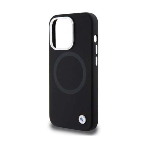 BMW Signature Liquid Silicone MagSafe - Etui iPhone 15 Pro Max (czarny) BMW Signature Liquid Silicone MagSafe - Etui iPhone 15 Pro Max (czarny)