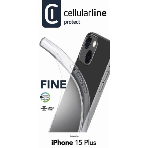 Cellularline Fine - Etui iPhone 15 Plus (przezroczysty) Cellularline Fine - Etui iPhone 15 Plus (przezroczysty)