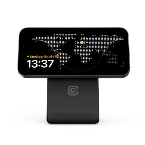 Crong MagSpot Pivot Stand - Ładowarka bezprzewodowa 3w1 z MagSafe do iPhone, Apple Watch i AirPods (czarny) Crong MagSpot Pivot Stand - Ładowarka bezprzewodowa 3w1 z MagSafe do iPhone, Apple Watch i AirPods (czarny)