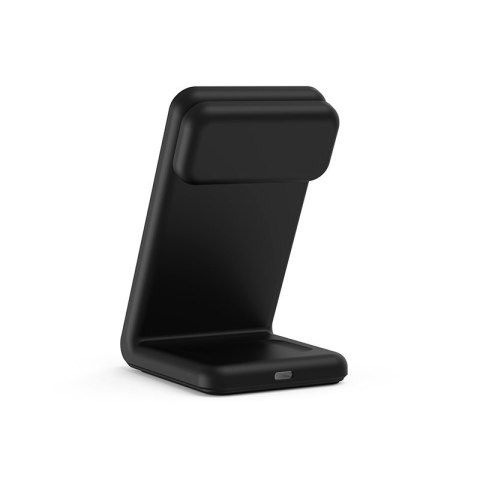 Crong MagSpot Pivot Stand - Ładowarka bezprzewodowa 3w1 z MagSafe do iPhone, Apple Watch i AirPods (czarny) Crong MagSpot Pivot Stand - Ładowarka bezprzewodowa 3w1 z MagSafe do iPhone, Apple Watch i AirPods (czarny)