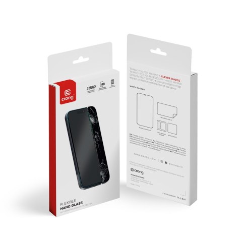 Crong Nano Glass - Niepękające szkło hybrydowe iPhone 15 Pro Max Crong Nano Glass - Niepękające szkło hybrydowe iPhone 15 Pro Max