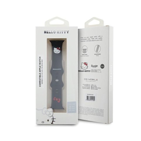 Hello Kitty Silicone Kitty Head - Pasek do Apple Watch 38/40/41 mm (czarny) Hello Kitty Silicone Kitty Head - Pasek do Apple Watch 38/40/41 mm (czarny)