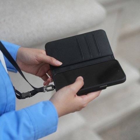 Moshi Overture MagSafe - Skórzane etui 3w1 z klapką iPhone 15 Pro (Midnight Black) Moshi Overture MagSafe - Skórzane etui 3w1 z klapką iPhone 15 Pro (Midnight Black)