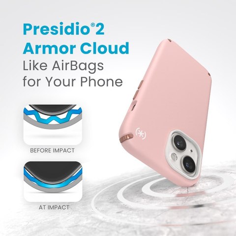 Speck Presidio2 Pro - Etui iPhone 15 / iPhone 14 / iPhone 13 (Dahlia Pink / Rose Copper / White) Speck Presidio2 Pro - Etui iPhone 15 / iPhone 14 / iPhone 13 (Dahlia Pink / Rose Copper / White)