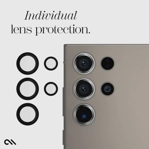 Case-Mate Aluminum Ring Lens Protector - Szkło ochronne na obiektyw aparatu Samsung Galaxy S24 Ultra (Black) Case-Mate Aluminum Ring Lens Protector - Szkło ochronne na obiektyw aparatu Samsung Galaxy S24 Ultra (Black)