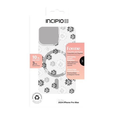 Incipio Forme MagSafe - Etui iPhone 16 Pro Max (Ditzy Floral Silver) Incipio Forme MagSafe - Etui iPhone 16 Pro Max (Ditzy Floral Silver)