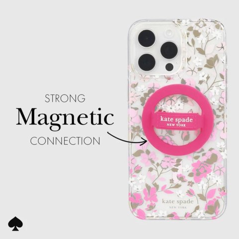 Kate Spade New York Magnetic Loop Grip - Uchwyt MagSafe na palec (Pom Pom Pink) Kate Spade New York Magnetic Loop Grip - Uchwyt MagSafe na palec (Pom Pom Pink)