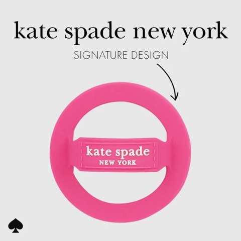 Kate Spade New York Magnetic Loop Grip - Uchwyt MagSafe na palec (Pom Pom Pink) Kate Spade New York Magnetic Loop Grip - Uchwyt MagSafe na palec (Pom Pom Pink)
