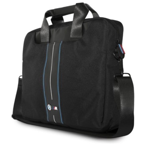 BMW Nylon Blue Stripe - Torba na notebooka 16" (czarny) BMW Nylon Blue Stripe - Torba na notebooka 16" (czarny)
