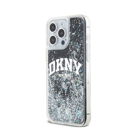 DKNY Liquid Glitter Big Logo - Etui iPhone 15 Pro Max (czarny) DKNY Liquid Glitter Big Logo - Etui iPhone 15 Pro Max (czarny)
