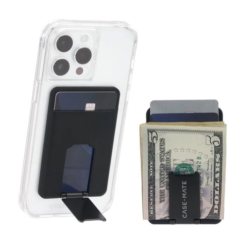 Case-Mate Magnetic 3 in 1 Wallet MagSafe - Portfel magnetyczny z funkcją standu (Black) Case-Mate Magnetic 3 in 1 Wallet MagSafe - Portfel magnetyczny z funkcją standu (Black)