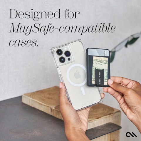 Case-Mate Magnetic 3 in 1 Wallet MagSafe - Portfel magnetyczny z funkcją standu (Black) Case-Mate Magnetic 3 in 1 Wallet MagSafe - Portfel magnetyczny z funkcją standu (Black)
