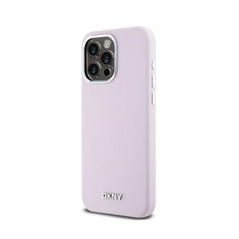 DKNY Liquid Silicone Small Metal Logo MagSafe - Etui iPhone 14 Pro Max (różowy) DKNY Liquid Silicone Small Metal Logo MagSafe - Etui iPhone 14 Pro Max (różowy)