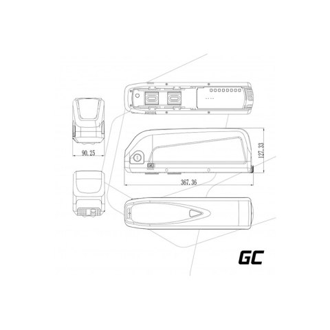 Green Cell - Bateria do roweru elektrycznego E-Bike z ładowarką 48V 18Ah 864Wh Li-Ion XLR 3 PIN Green Cell - Bateria do roweru elektrycznego E-Bike z ładowarką 48V 18Ah 864Wh Li-Ion XLR 3 PIN