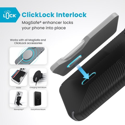 Speck Presidio2 Grip ClickLock & MagSafe - Etui iPhone 16 Pro Max (Black / Slate Grey / White) Speck Presidio2 Grip ClickLock & MagSafe - Etui iPhone 16 Pro Max (Black / Slate Grey / White)
