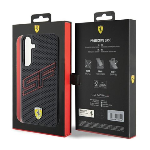 Ferrari Big SF Perforated - Etui Samsung Galaxy S24+ (czarny) Ferrari Big SF Perforated - Etui Samsung Galaxy S24+ (czarny)