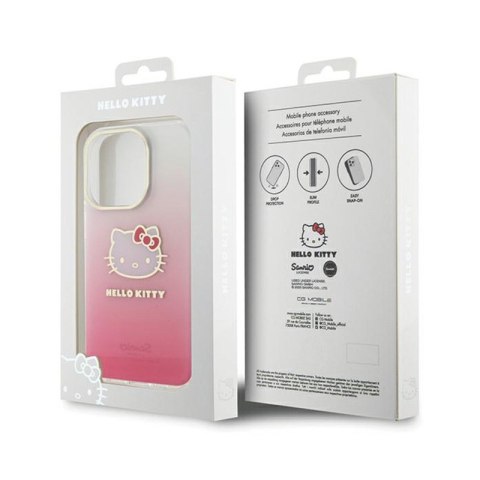 Hello Kitty IML Gradient Electrop Kitty Head - Etui iPhone 13 Pro (różowy) Hello Kitty IML Gradient Electrop Kitty Head - Etui iPhone 13 Pro (różowy)