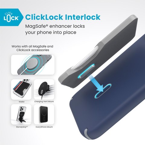 Speck Presidio2 Pro ClickLock & MagSafe - Etui iPhone 16 Plus (Coastal Blue / Dust Grey / White) Speck Presidio2 Pro ClickLock & MagSafe - Etui iPhone 16 Plus (Coastal Blue / Dust Grey / White)