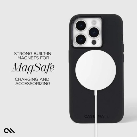 Case-Mate Silicone MagSafe - Etui iPhone 15 Pro (Black) Case-Mate Silicone MagSafe - Etui iPhone 15 Pro (Black)