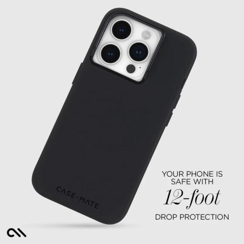 Case-Mate Silicone MagSafe - Etui iPhone 15 Pro (Black) Case-Mate Silicone MagSafe - Etui iPhone 15 Pro (Black)