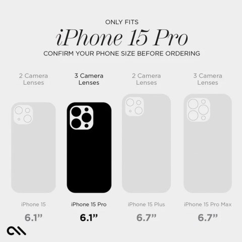 Case-Mate Silicone MagSafe - Etui iPhone 15 Pro (Black) Case-Mate Silicone MagSafe - Etui iPhone 15 Pro (Black)