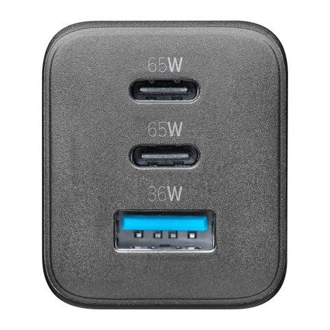 Cellularline Multipower Micro GaN - Ładowarka sieciowa 2x USB-C & USB-A Power Delivery 65W (czarny) Cellularline Multipower Micro GaN - Ładowarka sieciowa 2x USB-C & USB-A Power Delivery 65W (czarny)